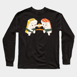 Foodilicious - Cute Sumo Sushi Long Sleeve T-Shirt